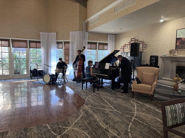 Music in the lounge as guests mingle