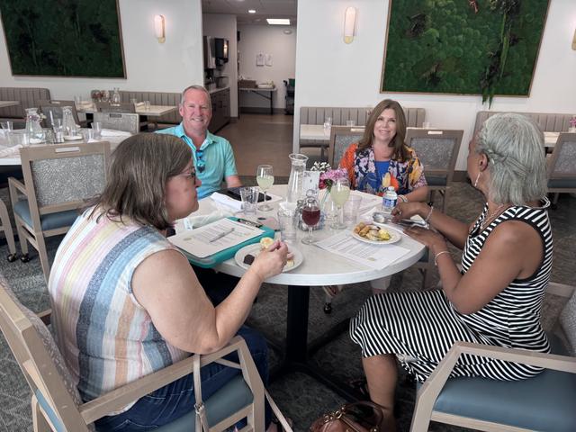 Conversation around the tables