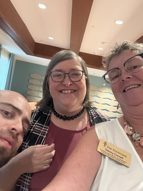 Members having fun at the October meeting