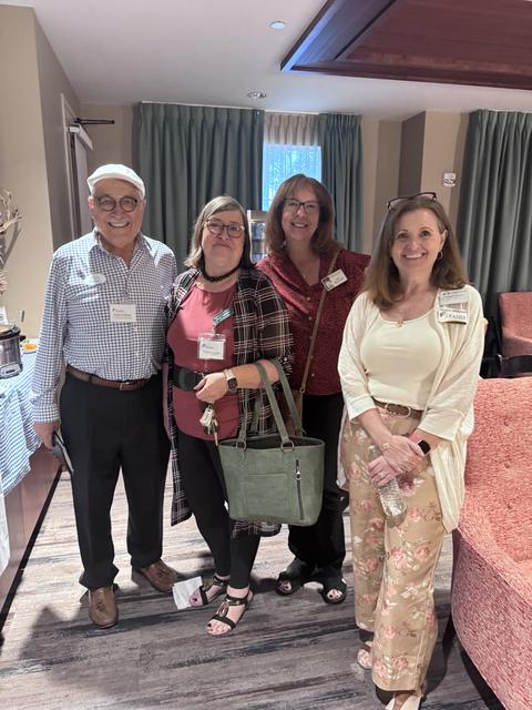 Members pose for a photo before heading out